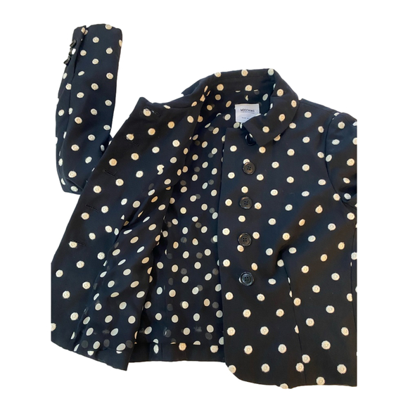 Moschino Cheap And Chic 🤍 XS polka dot Wool short jacket 🤍 wool and silk - Picture 15 of 16